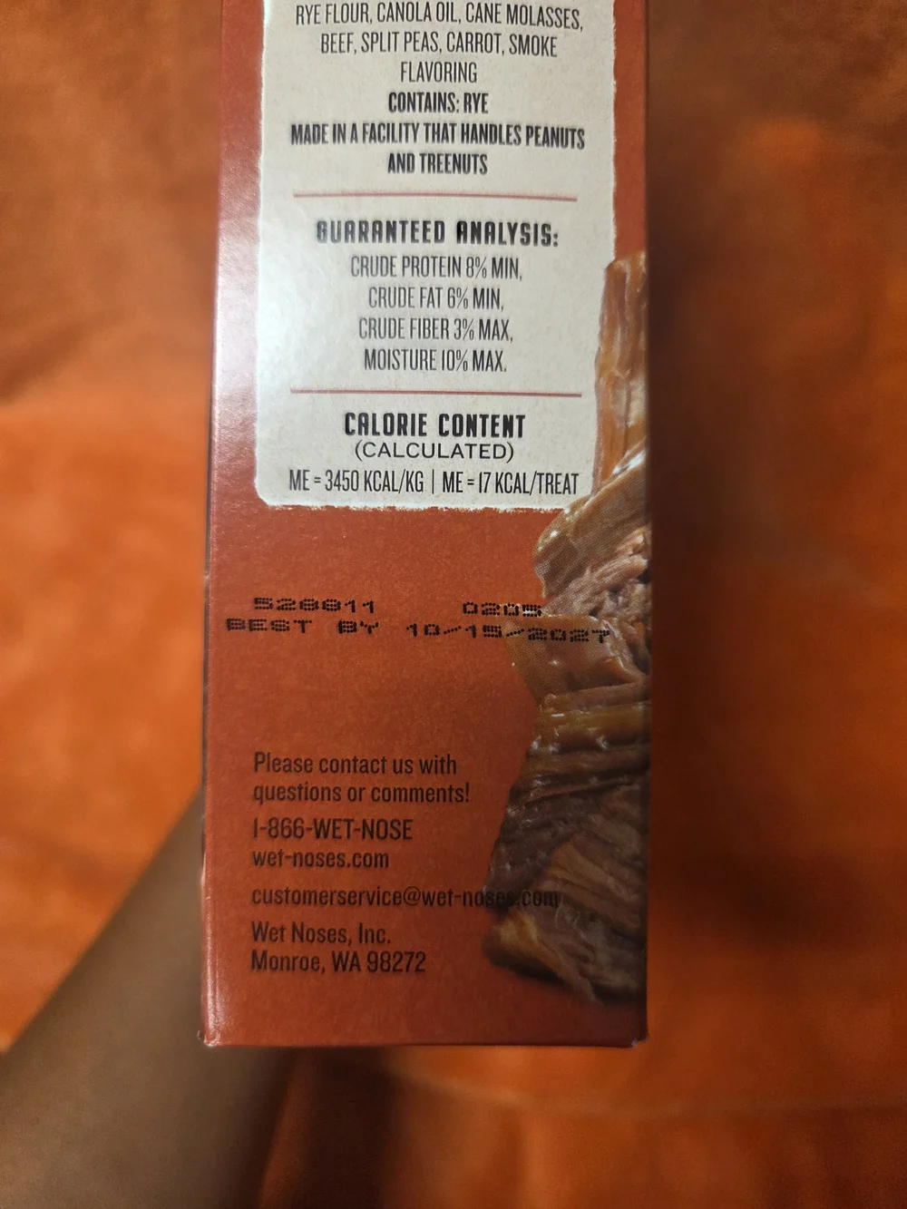 Wet Noses Roasted Beef Flavor Dog Treats